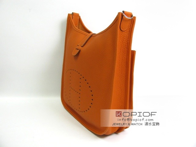 エルメス エヴリン スーパーコピー(トロワ)PM トリヨンクレマンス オレンジ(金具シルバー) her116